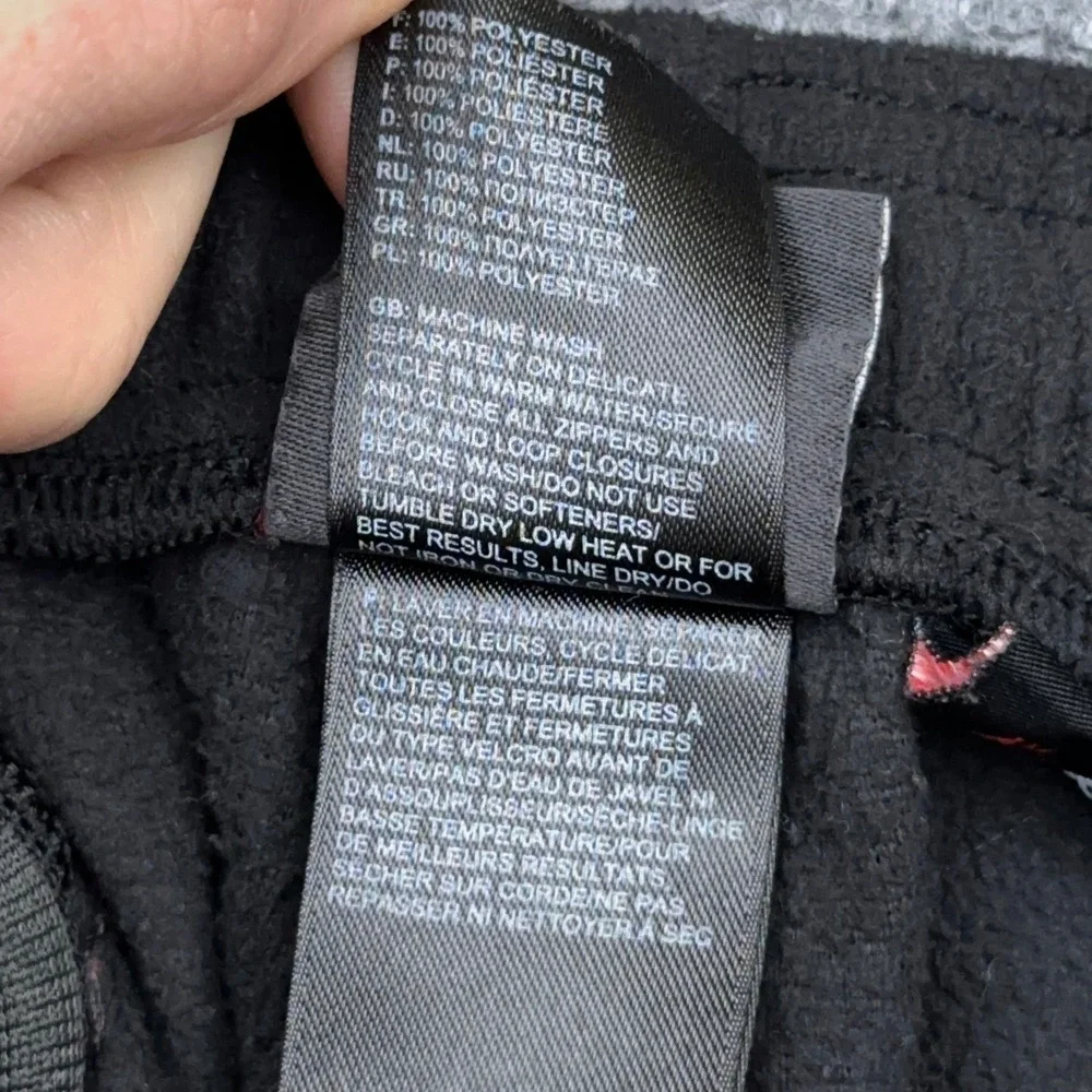 The North Face TKA 100 Polartec Classic Fleece Pants Men XL SHORT Black Straight